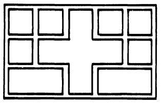 帕拉迪奥建筑的平面图